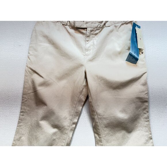 NWT Tommy Hilfiger Womens Cropped Chino Pants Size 10P Beige Casual Summer - Picture 6 of 16